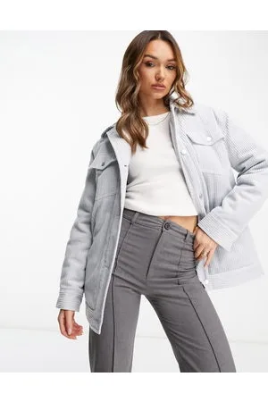 ASOS Jumbo cord padded jacket in