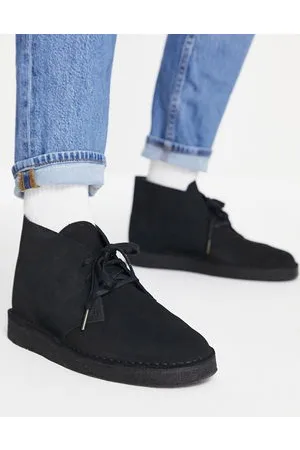 Clarks Desert coal boots in suede