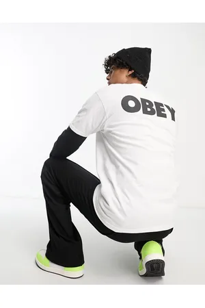 Obey Bold logo backprint t-shirt in