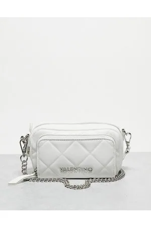 Valentino Bags Ada quilted embossed cross body bag with chain strap in  black