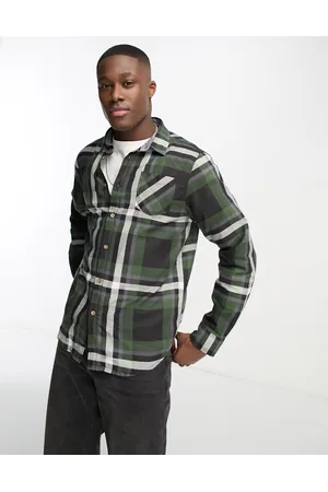 Brave Soul Cotton check shirt in & green
