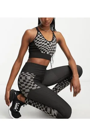 Urban Threads Seamless leggings in checkerboard print