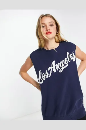 RVCA X STELLA Hometown sweater vest in navy