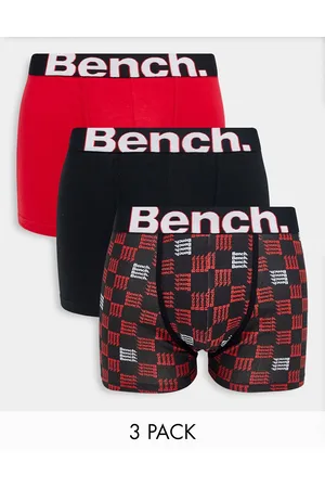 Bench Men Briefs - 3 pack boxers with jaquard waist bands in and black