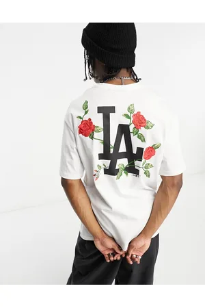 New Era LA Dodgers flower backprint t-shirt in