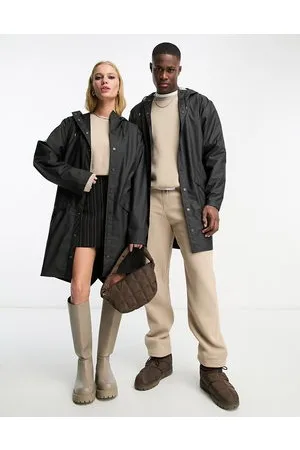 Rains 12020 unisex waterproof long jacket in
