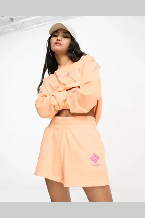 Columbia Logo shorts in peach