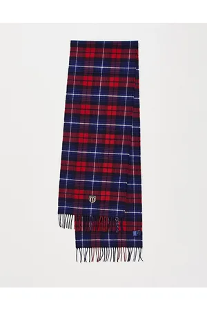 GANT Wool scarf in check with shield logo