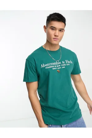 Abercrombie & Fitch Heritage logo t-shirt in mid