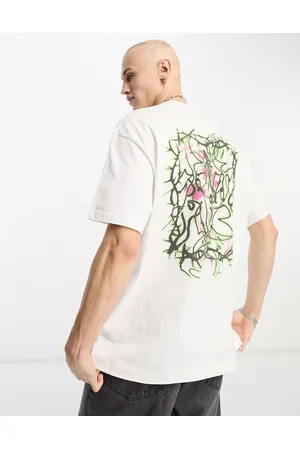 Weekday Men Short Sleeve - Oversized t-shirt with cosmic energy graphic in