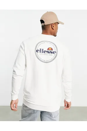 Ellesse Men Sweatshirts - Deleeno sweatshirt with back print in cream