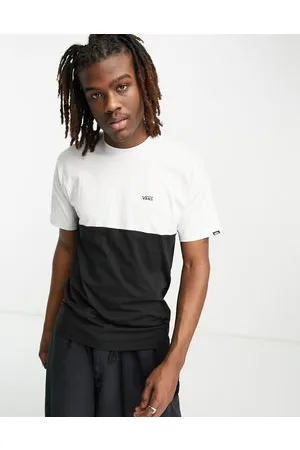 Vans Colourblock t-shirt in black and