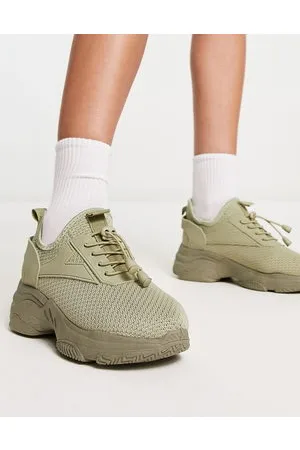 Truffle Collection Knitted toggle runner in sage green
