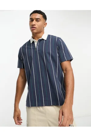 Abercrombie & Fitch Short sleeve stripe rugby polo in