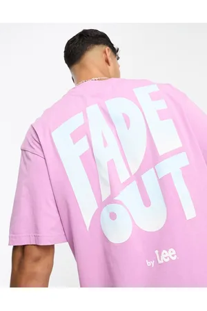 Lee 70s logo back print loose fit t-shirt in lilac