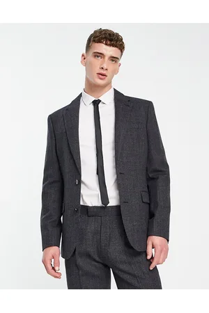 Noak Wool-rich slim suit jacket in textured