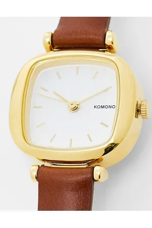 Komono Watches - Moneypenney watch in tan gold