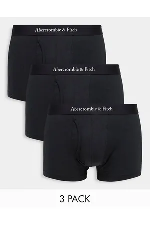Abercrombie & Fitch Men 3 pack logo waistband trunks in