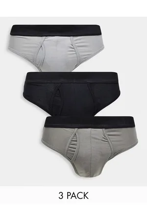 Bolongaro Men Briefs - 3 pack briefs in black and charcoal
