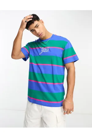 Lee Men T-shirts - 80s central logo stripe relaxed fit t-shirt in /green