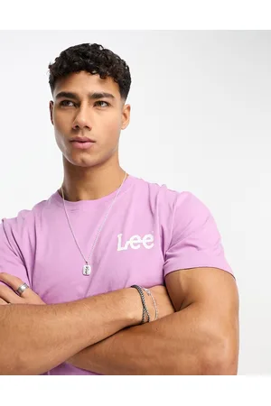 Lee Men Short Sleeve - Wobbly logo t-shirt in lilac