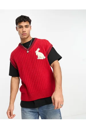 GANT Lunar new year capsule cable knit vest in