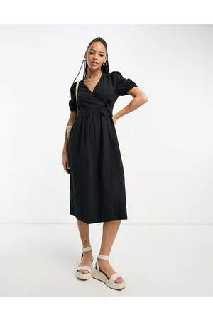 Monki Short sleeve midi dress in