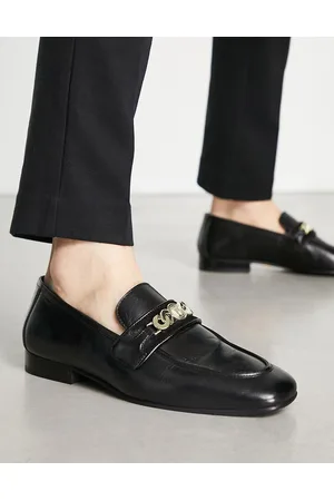WALK LONDON Woody chain loafers in leather