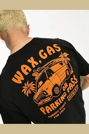 Hurley Parking pass back print t-shirt in