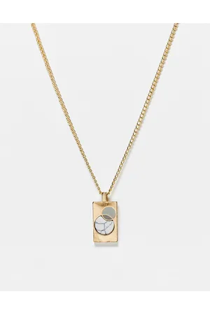 Icon Brand Men Necklaces - Jazz poster rectangle pendant necklace in