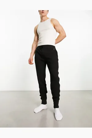 Ralph Lauren Loungewear waffle jogger in with pony logo
