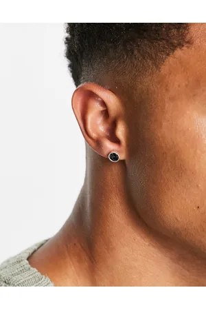 Icon Brand Men Earrings - Jaguar stone earring set in