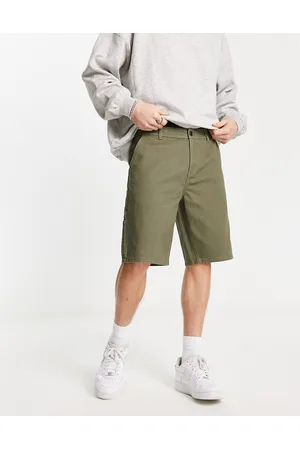 New Look Men Shorts - Straight leg carpenter shorts in khaki