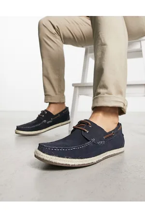 Dune Men Loafers - London Jacob boat shoe loafers in leather