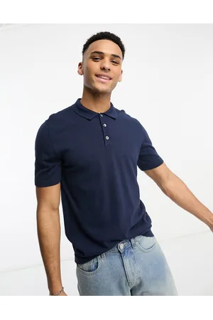 JACK & JONES Men Polo Shirts - Essentials knitted polo in