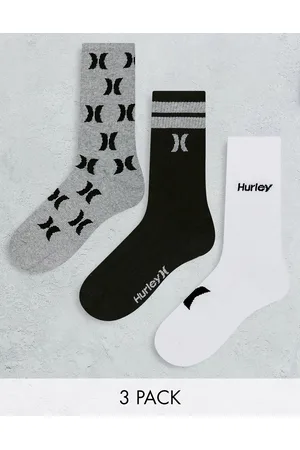 Hurley Men Socks - 3 pack crew sock in multi pattern