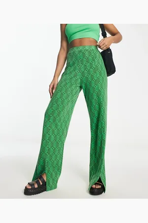 Heartbreak Split leg trouser co-ord in abstract print