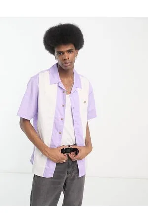 Dickies Westover striped short sleeve shirt in lilac