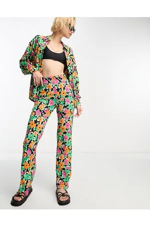 ONLY Flared trousers co-ord in multi oversized floral