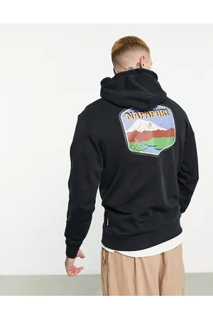 Napapijri Men Sweatshirts - Mataje back print hoodie in