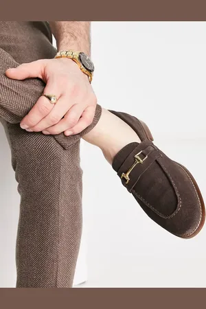 ASOS Loafers in suede with snaffle detail and natural sole