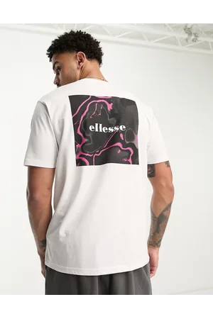 Ellesse Men Short Sleeve - Vipera t-shirt with back pink acid print in