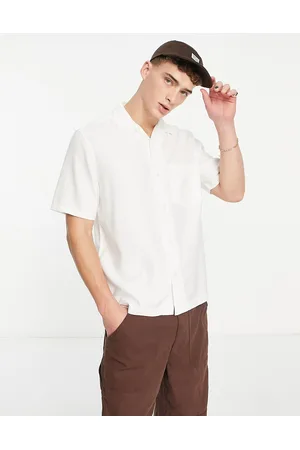 Weekday Men Short sleeves - Chill short sleeve shirt in beige