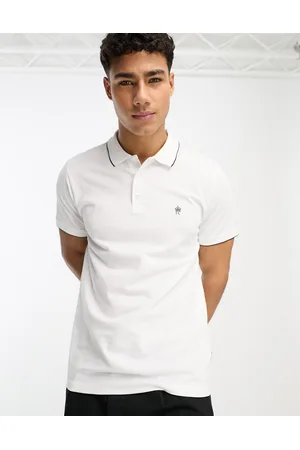 French Connection Men Polo Shirts - Single tipped polo in