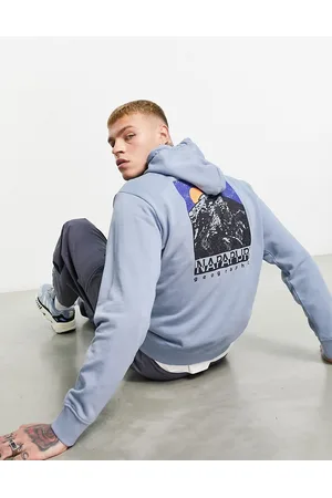 Napapijri Men Sweatshirts - Mataje back print hoodie in