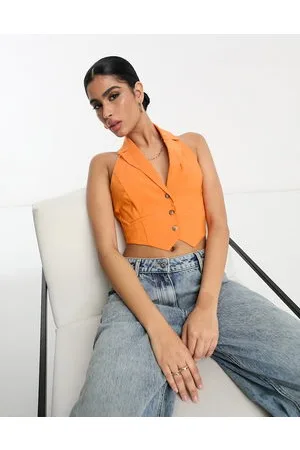 Miss Selfridge Halterneck waistcoat in