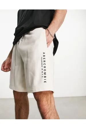 Abercrombie & Fitch Men Shorts - Terry trend logo short in cream