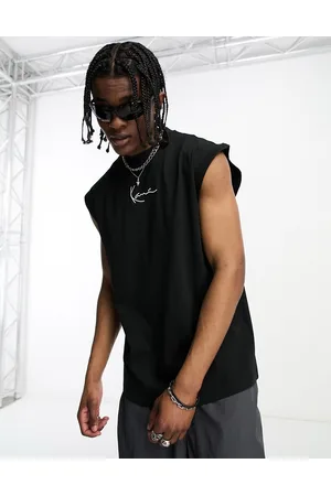 Karl Kani Men T-shirts - Small signature essential sleeveless t-shirt in