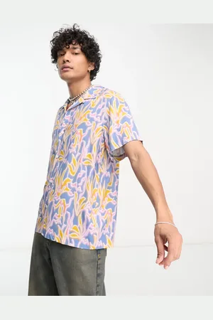Weekday Coffee short sleeve printed shirt in flower print in