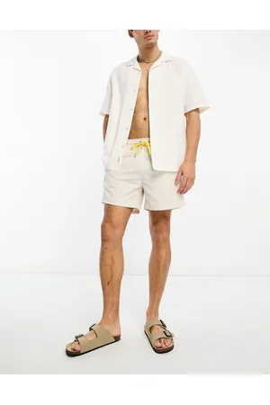 GANT Men Swim Shorts - Swimshorts in cream with small logo